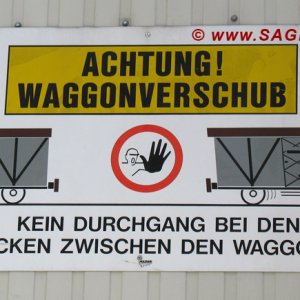 Achtung Waggonverschub!