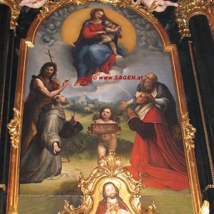 Stifterbild "Trautson" - nach Raffaels Madonna die Foligno