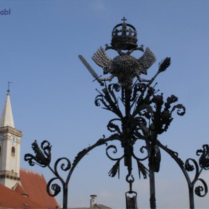 Brunnen mit Doppeladler in Rust