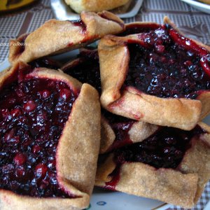 Kuchen mit Preiselbeeren