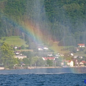 Regenbogen am Traunsee