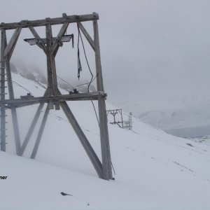 Bergbau-Seilbahn Spitzbergen