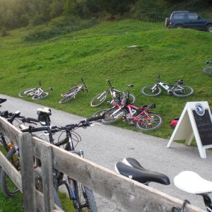 Rast auf der Arzler Alm