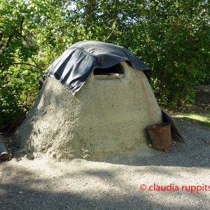 Alter Backofen bei der Grist Mill im Similkameen Valley, Kanada