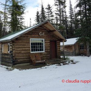 Harvey Walker und Herb Clark's Cabins, Cathedral Provincial Park, Kanada