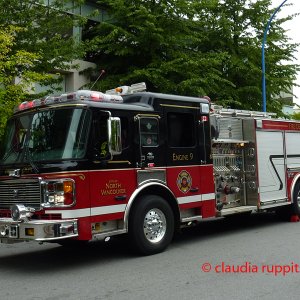 Feuerwehrauto in Vancouver