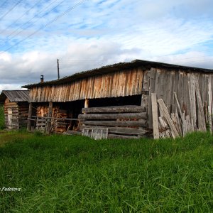 unser Brennholzschuppen