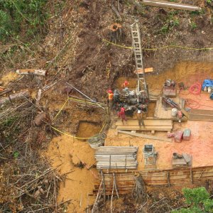 Arbeiten im Regenwald