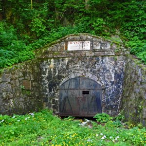 Braunkohlenbergwerk in Leše bei Prevalje/Slowenien