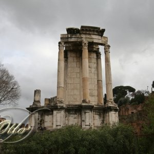 Vesta-Tempel am Forum Romanum in Rom