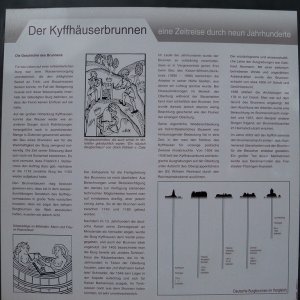 Brunnen auf der Reichsburg  Kyffhausen mit dem Kaiser-Wilhelm-Nationaldenkm