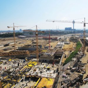 Großbaustelle Wien - Südbahnhof /Ostseite