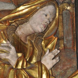 Maria Rojach (Bezirk Wolfsberg; Kärnten) - Detail aus der Geburtsszene Chri