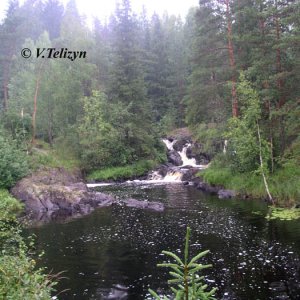 kleiner Wasserfall in Karelien