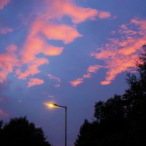 herbstlicher Abendhimmel