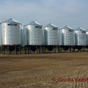 Silos in Saskatchewan