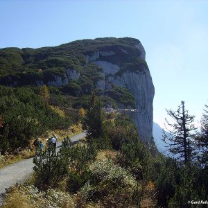 Am Weg zur Aussichtsplattform Steinplatte Waidring