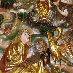 Johannesaltar in der Dominikanerkirche in Friesach (Kärnten)-Johannes auf P