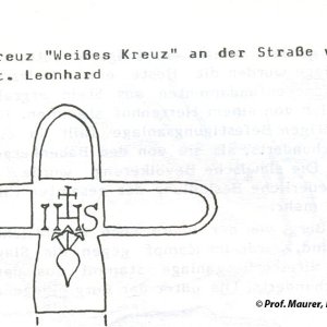 Weißes Kreuz bei Gars am Kamp, Bezirk Horn