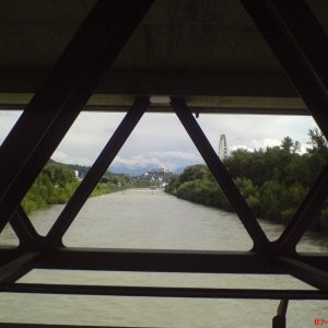 Salzach Stadt Salzburg im Norden