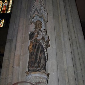 Der lachende Engel Gabriel im Dom von Regensburg