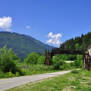 Überreste der Bahnstation Tarvisio Centrale