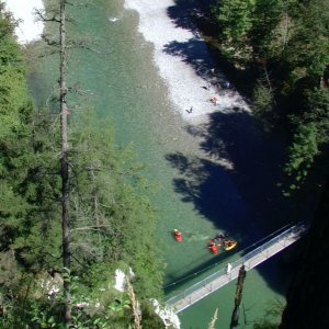 Hängebrücke bei Klobenstein