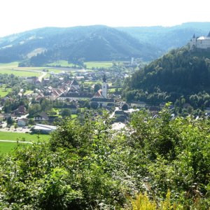 Blick auf Straßburg (K) von Osten.