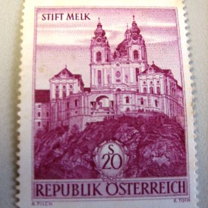 Öst. Briefmarke mit Motiv "Stift Melk"