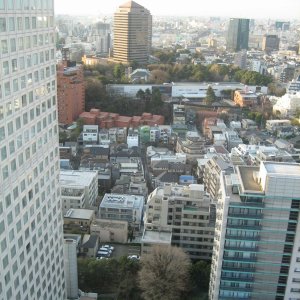 Blick aus dem 20. Stockwerk, Bereich Shinagawa, Tokyo.