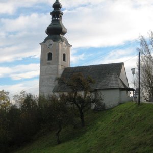 Wehrkirche St. Stefan am Krappfeld (K) von Norden.