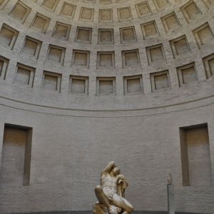 Der Barberinische Faun in der Glyptothek in München