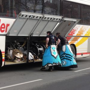 Vorbereitung für den Faschingsumzug