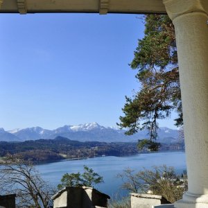 Hohe Gloriette in Pörtschach am Wörthersee - Blick gegen Westen