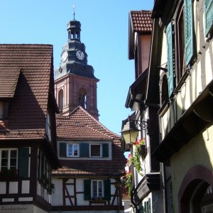 Turm der Katholischen Stadtkirche St. Arbogast