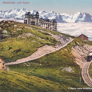 Rigi-Kulm, Nebelmeer und Alpen