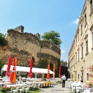 Burghof der Burgruine Thunau bei Gars/Kamp