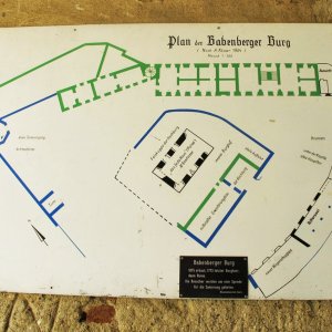 Plan der Burgruine Thunau bei Gars/Kamp