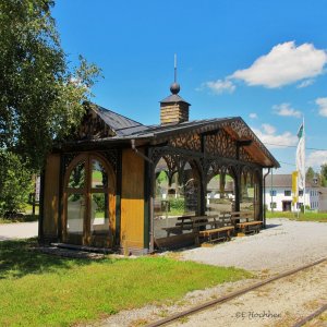 Aufsitzplatz  der Pferdeeisenbahn