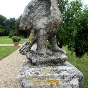 Skulptur im Garten der Villa La Rotonda