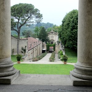 Villa La Rotonda- Blick zum Einfahrtsweg