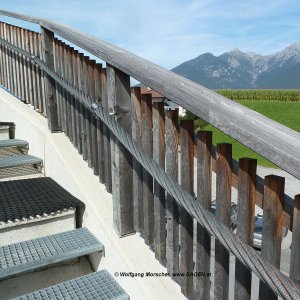 Peter Anich Bahn, Oberperfuss - Detail: Handlauf