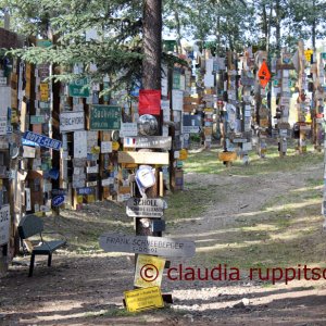 Signpost Forest in Watson Lake, Yukon, Kanada