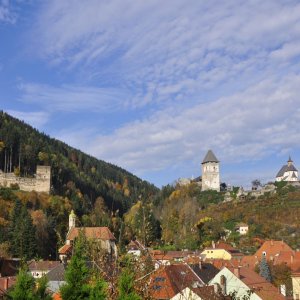 Blick auf Friesach vom Virgilienberg aus