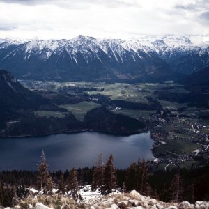 Beim Bergwandern in den Alpen