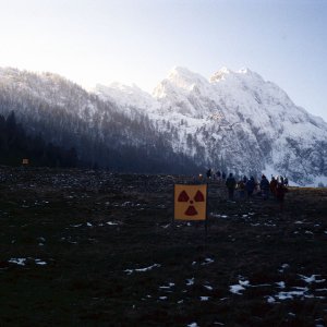 Menschenkette gegen Atommülllager Bosruck