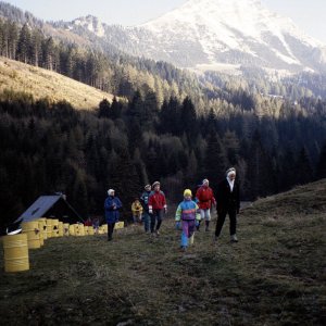 Menschenkette gegen Atommülllager Bosruck