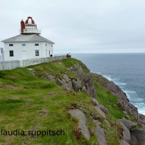 Leuchtturm am Cape Spear, Neufundland, Kanada