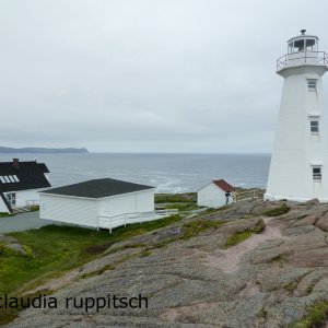 Leuchtturm am Cape Spear, Neufundland, Kanada