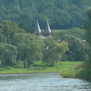 Blick auf die Klosterkirche Bursfelde